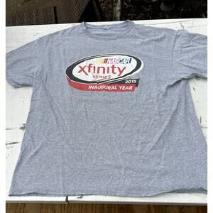Nascar Shirt Mens Small Gray Short Sleeve Infinity Series 2015 Pullover Tee XL